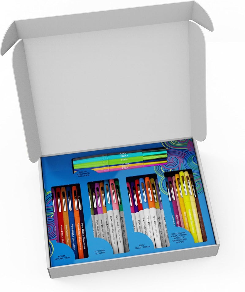 Papermate Flair Felt Tip Pens Ultimate Pack, Features 5 Different Types of Pens, Assorted Colors, 60 Count - Creative Fun, Classroom Essentials, Teacher Supplies, Arts & Crafts - Image 2